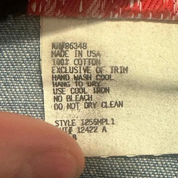 Blue Denim Jacket with Pink and Blue Embroidery - Picture 5 of 7